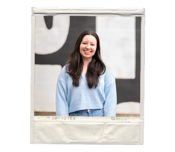 Polaroid frame of lauren from the wonder agency