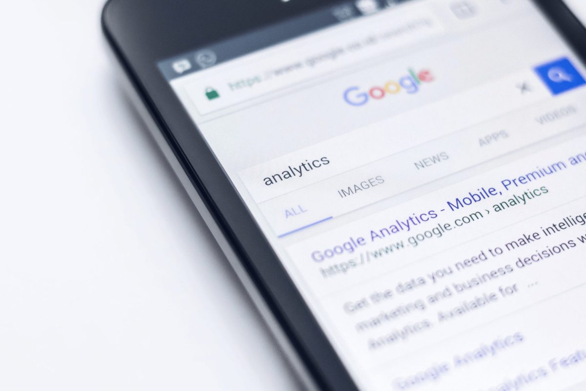 google analytics in google search results