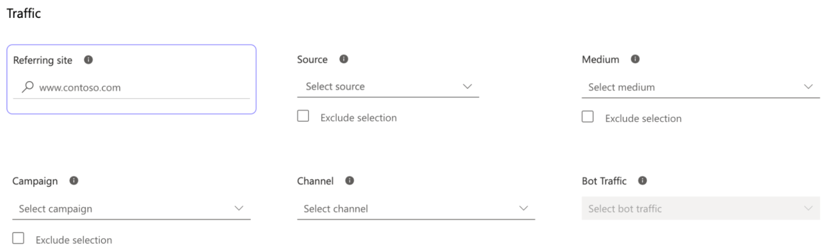 How to filter by traffic source in Microsoft Clarity