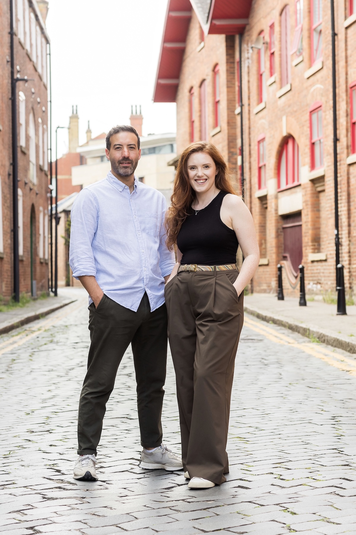 Portrait of wonder agency directors steve and amy lee in Leeds